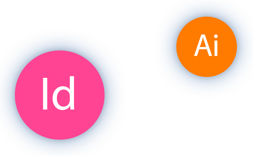 Software Icon Illustrator and InDesign