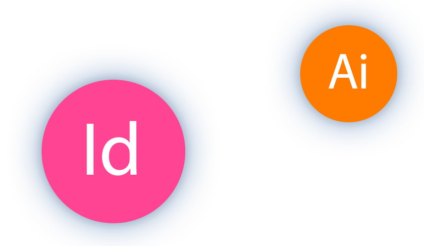 Software Icon Illustrator and InDesign