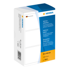 Adressetiketten von HERMA, 95 x 48 mm, 1000 Stück, selbstklebend, für verschiedene Anwendungen geeignet.
