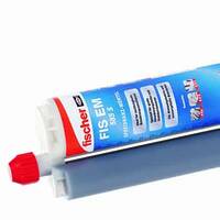 Cartridge Fischer composite mortar with colored product label from HERMA