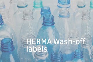 HERMA Wash-off Labels, English text