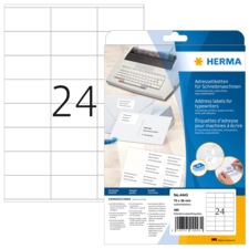 HERMA address labels for type writers
