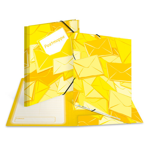Elasticated folder A4 cardboard (German imprint)