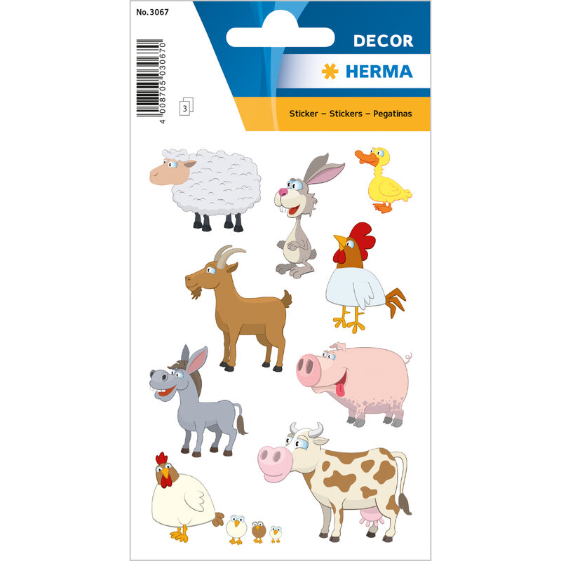 Stickers favourite animals