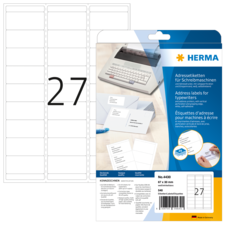 HERMA address labels for type writers