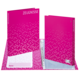 A pink folder with the label 'CERTIFICATES,' opened and featuring an inner pocket as well as a writable field for the name.
