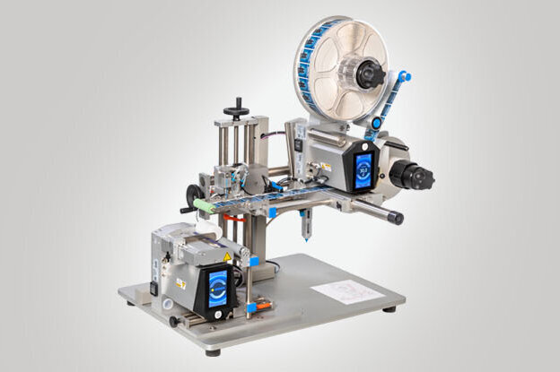 Semi-automatic labeling machines for self-adhesive labels