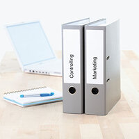 Application image for wide and short folder labels