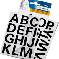 Pre-printed Sticker Letters and Numbers