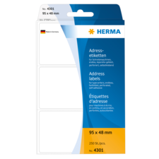 HERMA address labels for type writers