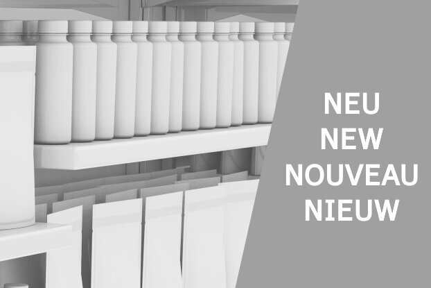 Order roll labels online in digital printing: white products without labels.