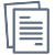Several stacked sheets of paper with lines of text that represent a document structure.